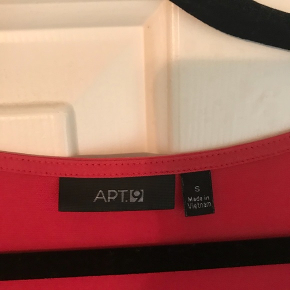 Beautiful Dark Coral Dress with Layered Skirt - Picture 5 of 7